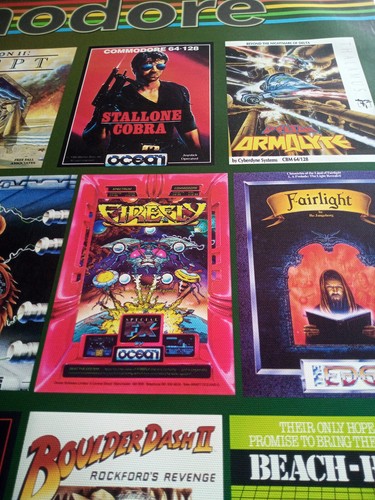 Commodore 64 jeux grande affiche sur toile - Photo 5/11