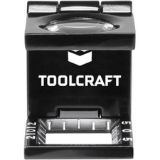 Toolcraft 1505088 Testeur de Lin 10x Grossissement Objectif 14mm avec Sacoche