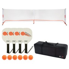 USED. Professional Portable Pickleball Complete Set - Orange