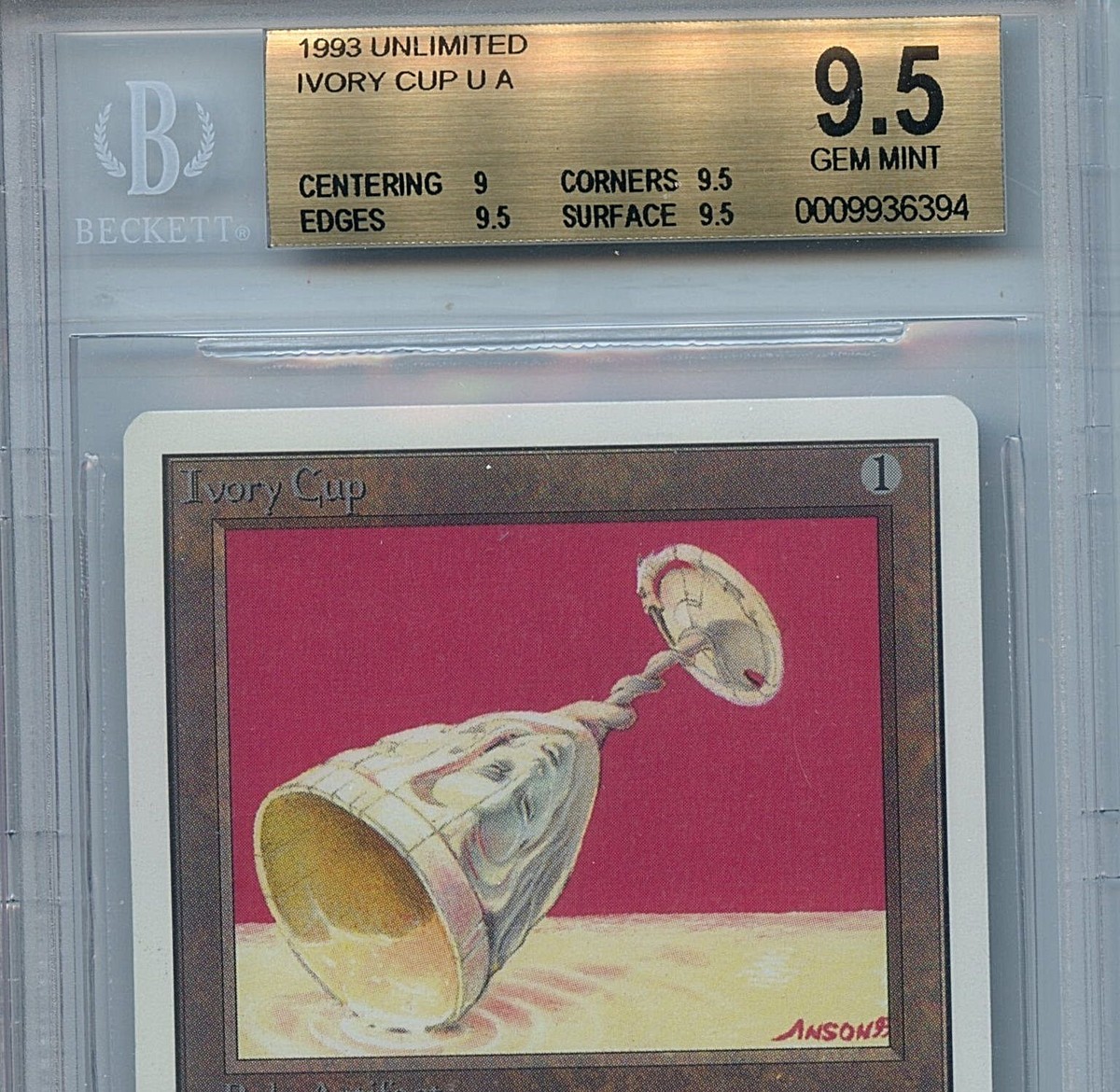 MTG Unlimited Ivory Cup BGS 9.5 Gem Mint Magic card WOTC amricons