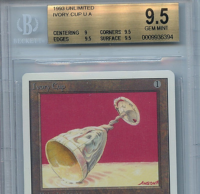 MTG Unlimited Ivory Cup BGS 9.5 Gem Mint Magic card WOTC amricons