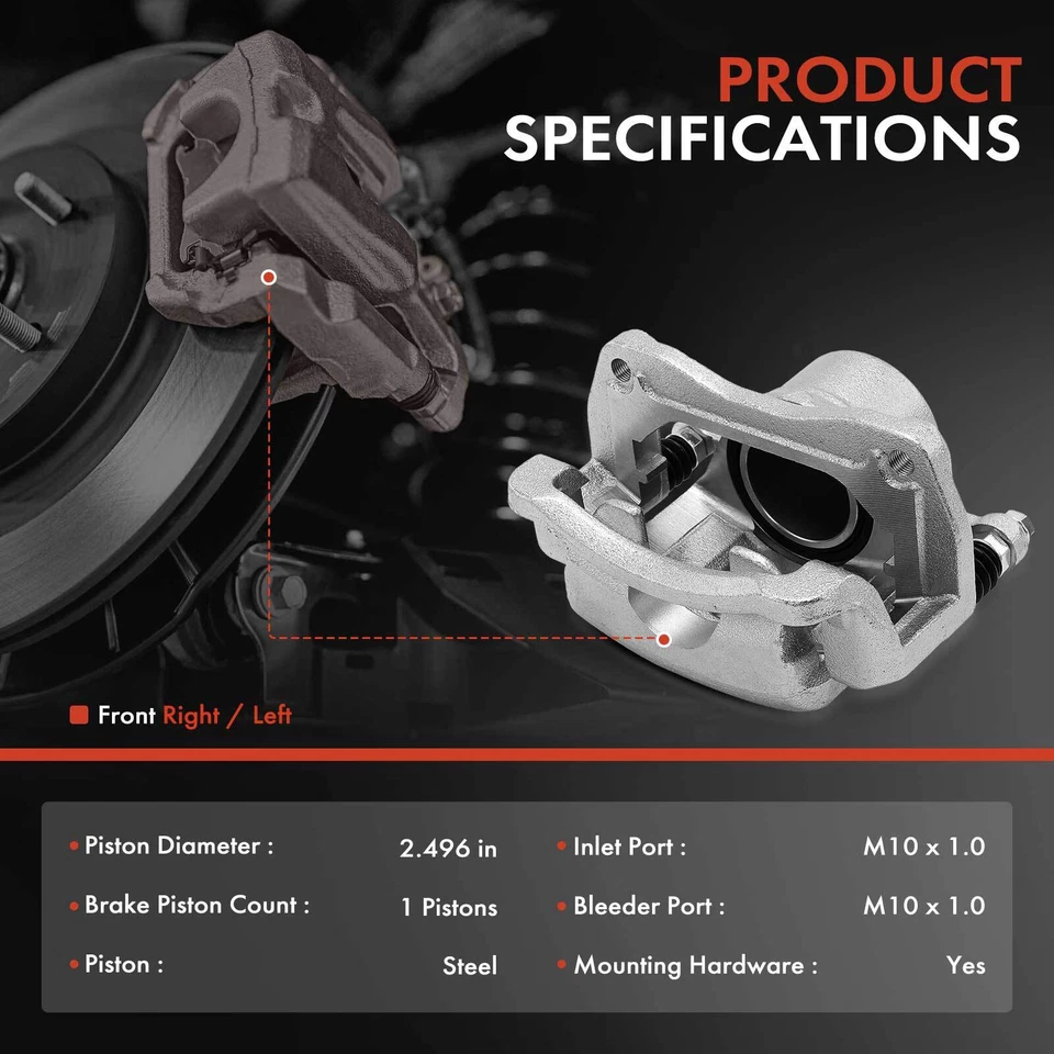 Pinza de freno de disco delantera derecha con soporte para Hyundai Santa Fe Sport 2017-2018 Foto 2 de 4