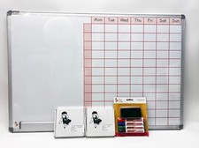 The Study Buddy Study Planner Board With 2 Boxes of Study Cards Pens Etc - New