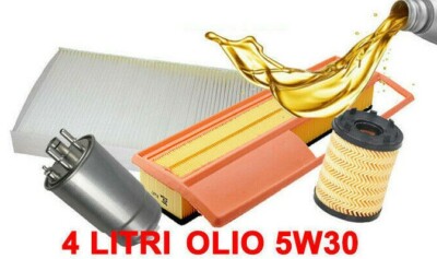 Kit Tagliando Opel Corsa D 1.3 CDTi Filtri 4 Olio GM 5W30  IMPIANTO Purflux - Foto 6