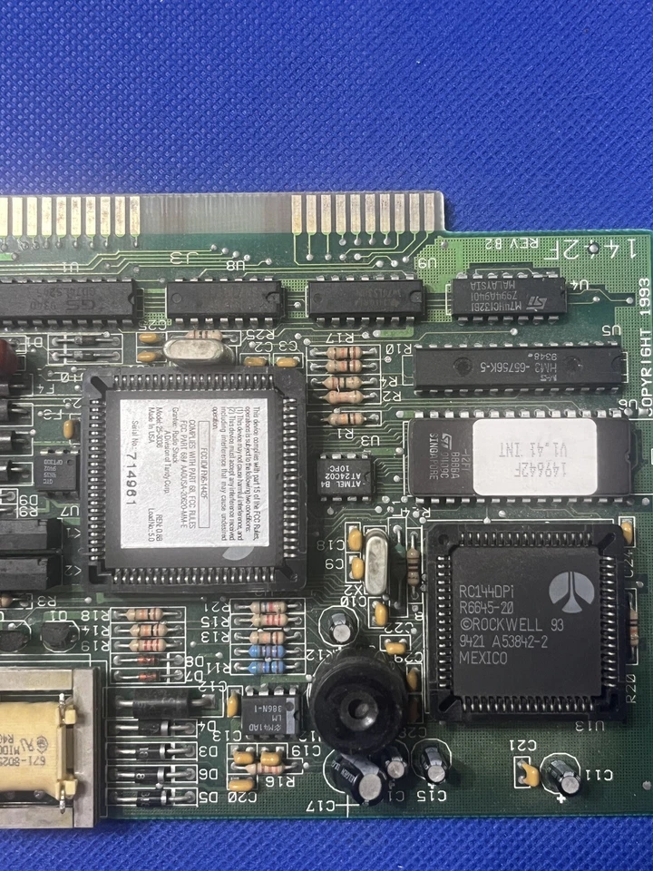 Vintage Zoom Internal Fax Modem 14.4 Rockwell RC144DPi R6645-20 Chipset - Image 2 of 4