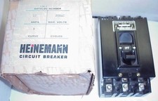 HEINEMANN 3363 17 AMP 3-POLE 250 VAC 9 CURVE CIRCUIT BREAKER NEW IN BOX 