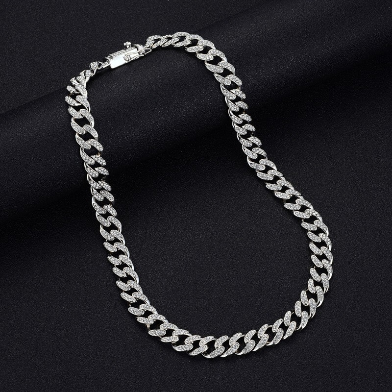 12MM Gold Plated Iced Out Cuban Link Chain – Lab Diamond CZ Bracelet For Men & Women (Adjustable 18-24”)