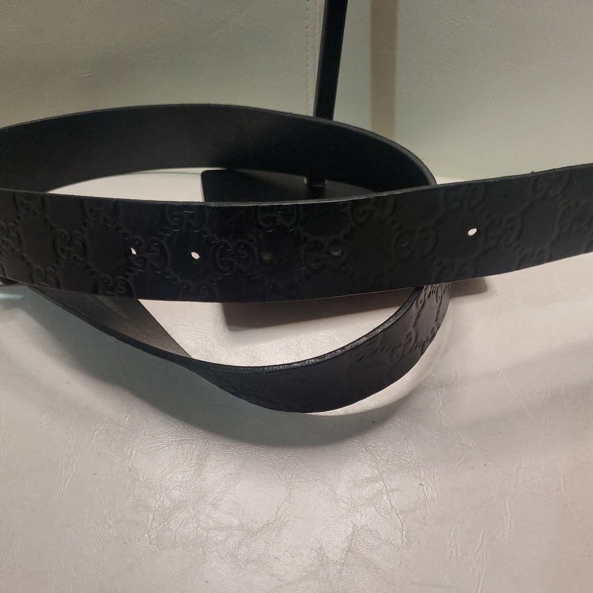 Preowned Gucci Leather Belt black Size 90/36. Vintage | eBay