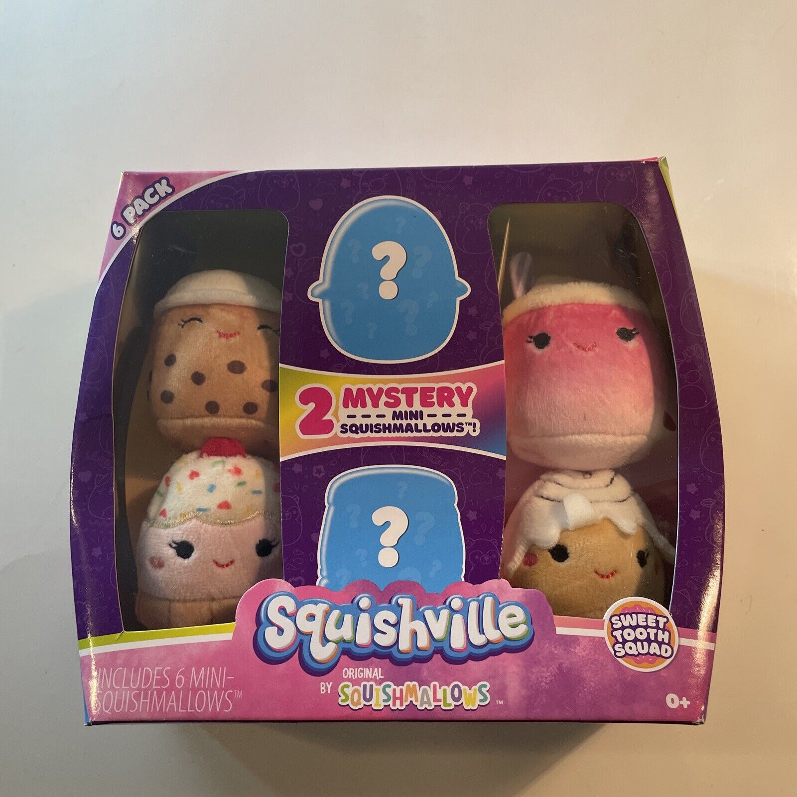Squishville by Squishmallows 2 inch Mini Plush Sweet Tooth Squad, 6 Pack