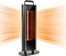 EAST OAK - Double-Sided Infrared Patio Heater - Tip-Over Safety, Overheat Safety