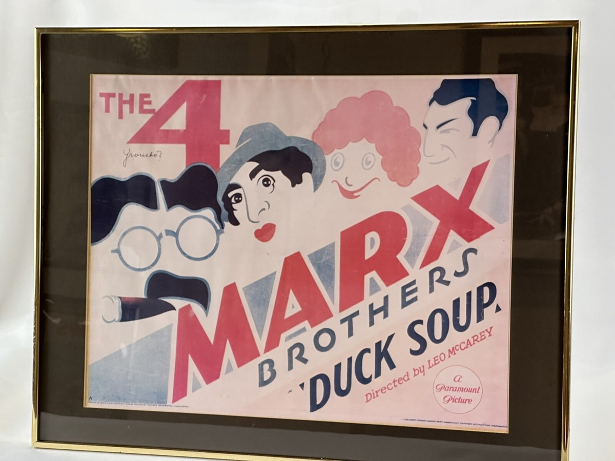 Unknown Artist - Poster, The Four Marx Brothers - Duck Soup Unknown Artist - Poster, The Four Marx Brothers - Duck Soup