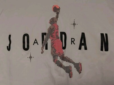 Nike Air Jordan Pixel Art Graphic Tee Men M, NBA, CHICAGO BULLS