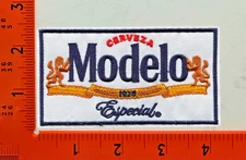 Modelo Beer Patch – Embroidered Iron-On Sew-On Mexican Lager Logo Badge for Jack