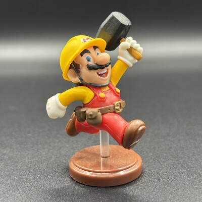 Choco Egg Super Mario Maker Builder Mario mini Figure Furuta  Japan Toy Nintendo