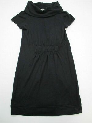 white christmas dresses Club Monaco Women's Fit & Flare Sweater Dress Black/Camel Size XS main image 1