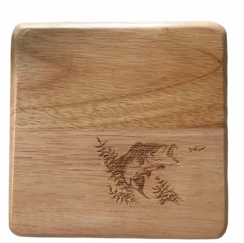 Rivestimento in legno fatto a mano Made in USA da 6" formaggio pesce basso - Foto 1 di 3