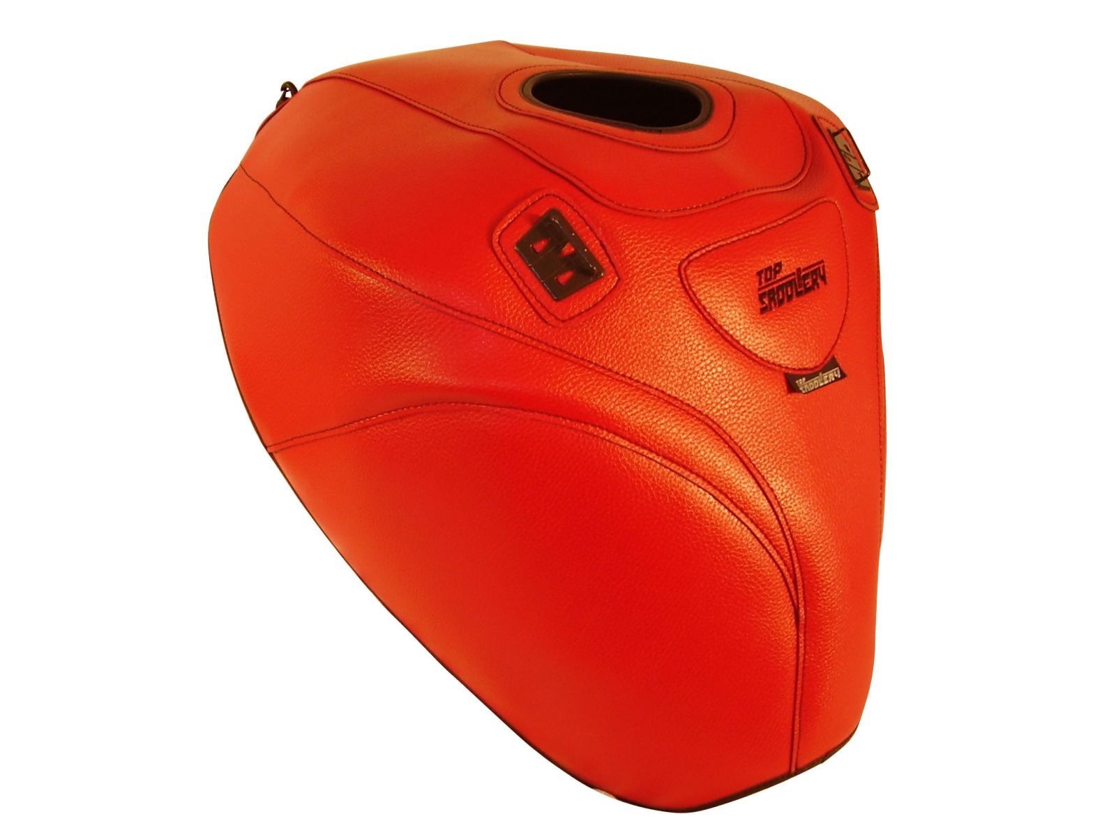 Protège-réservoir Top Sellerie pour Suzuki SV 650 S/N finition simili cuir rouge