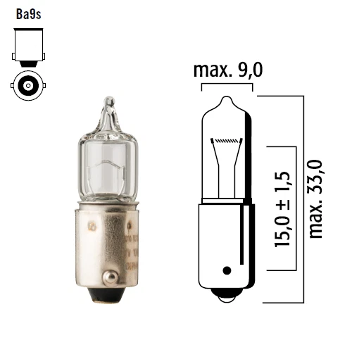 HALOGEN BULB FLOSSER 12V 20W BA9S H20 CAR BAYONET LIGHT HEADLIGHT PROJECTOR LAMP