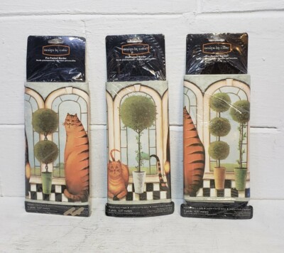 Design by Color 5 yards Lot of 3 (45 Feet) Cats Pre-Pasted Wall Border Washable 