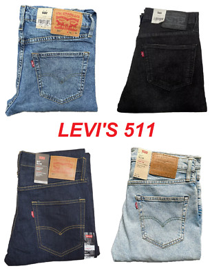 Original LEVIS 511 SLIM FIT Herren Denim Jeans viele Farben & Größen