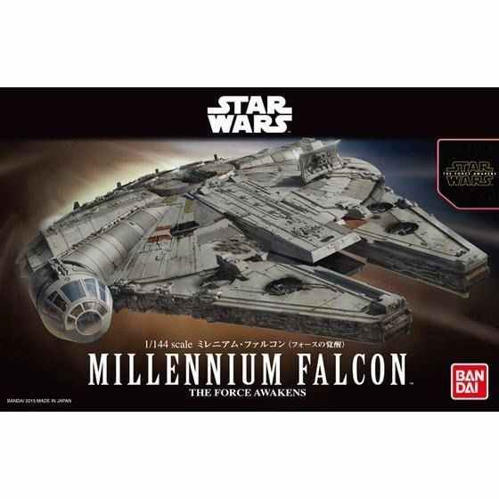 Bandai 1/144 Millennium Falcon The Force Awakens Modello Plastica Kit Star Wars