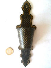 STREICHHOLZHALTER PYROGEN NAPOLEON III SCHWARZ-GOLD LACKIERTER KARTON