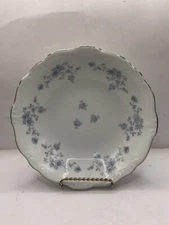 Johann Haviland Soup Coupe Bowl 7.5” Fine Bavarian China Blue Garland S2C3E