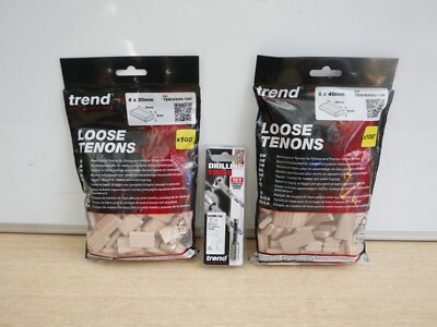 TREND DOM/06 6mm TCT FESTOOL DF500 DOMINO SCHLITZBIT + 200 30MM & 40MM ZAPFEN