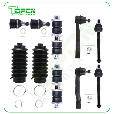 10Pcs Front Lower Ball Joint Tie Rod End Kit Fit For Honda Civic Acura Integra