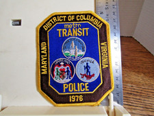 METRO TRANSIT POLICE Washington DC Maryland Virginia Police patch VG 5"