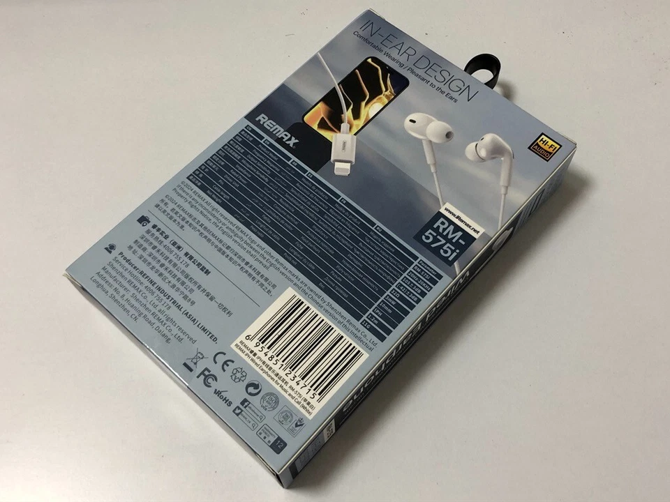 Remax RM-575i In-Ear Earphone Headphone Hi-Fi Mic iPH For iPhone 11 12 13 14 - Image 2 of 2