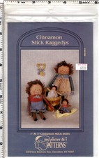 "Cinnamon Stick Raggedys"  1990 My Sister  I Patterns SR002 Dollmaking Sewing