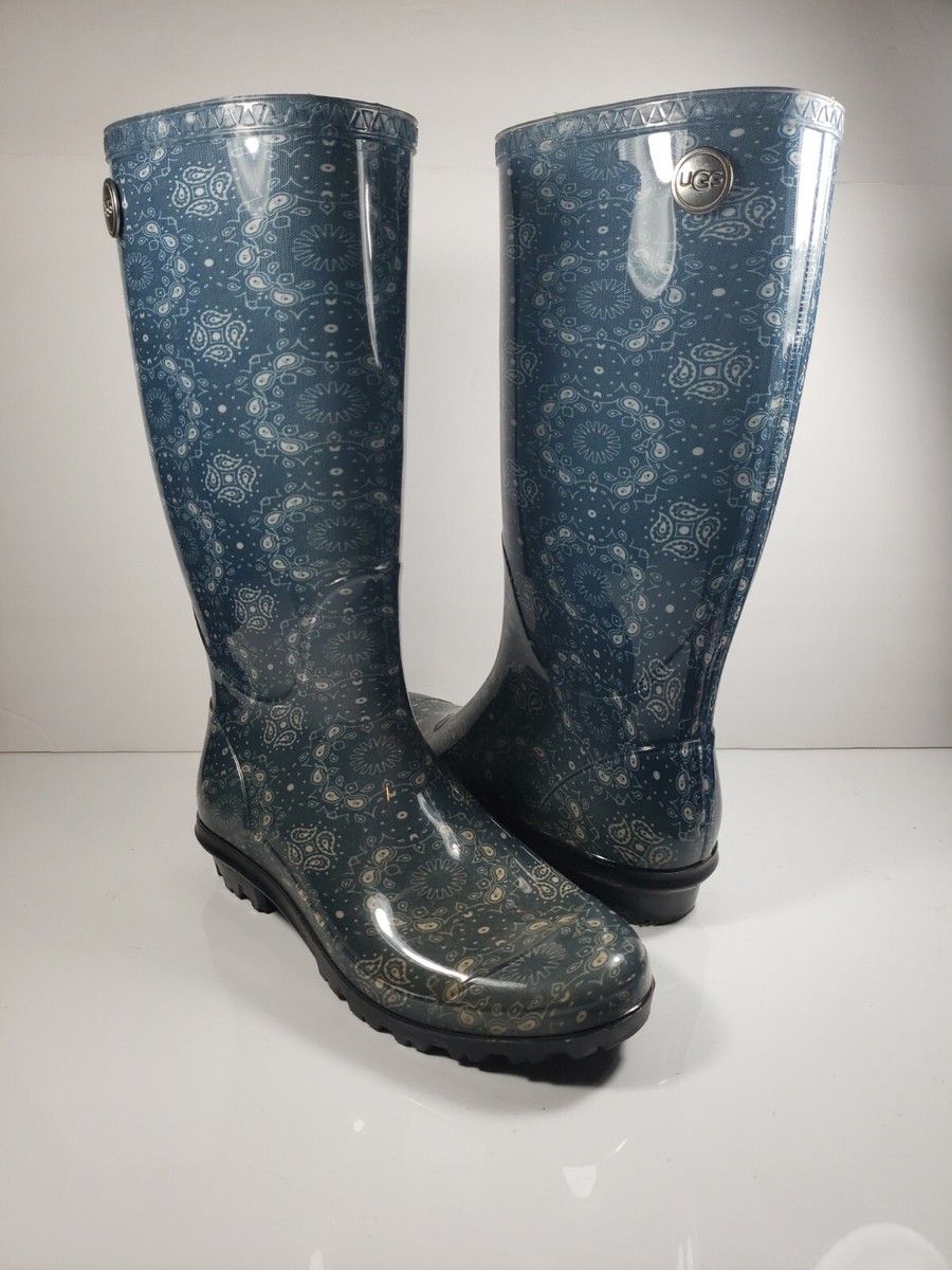 UGG ネイビー 花柄 ブーツ 16cm｜