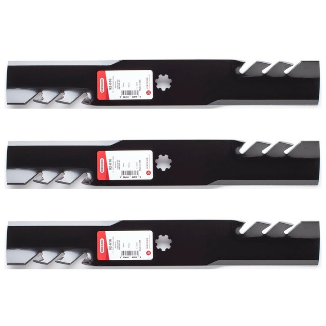 3PK USA Toothed Mulching Mower Blades for 48" John Deere E170 eBay