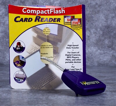 Memorex Compact Flash Card Reader Secure Digital MultiMeida Card High Speed 