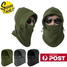 THERMAL FLEECE BALACLAVA Ski Snowboard Motorbike Face Mask Hood Hat Beanie Warm