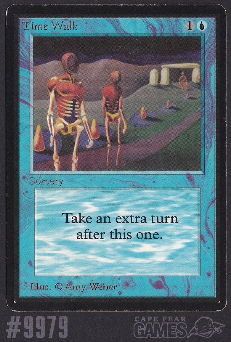 MTG Time Walk #9979, Moderate Play, English Beta