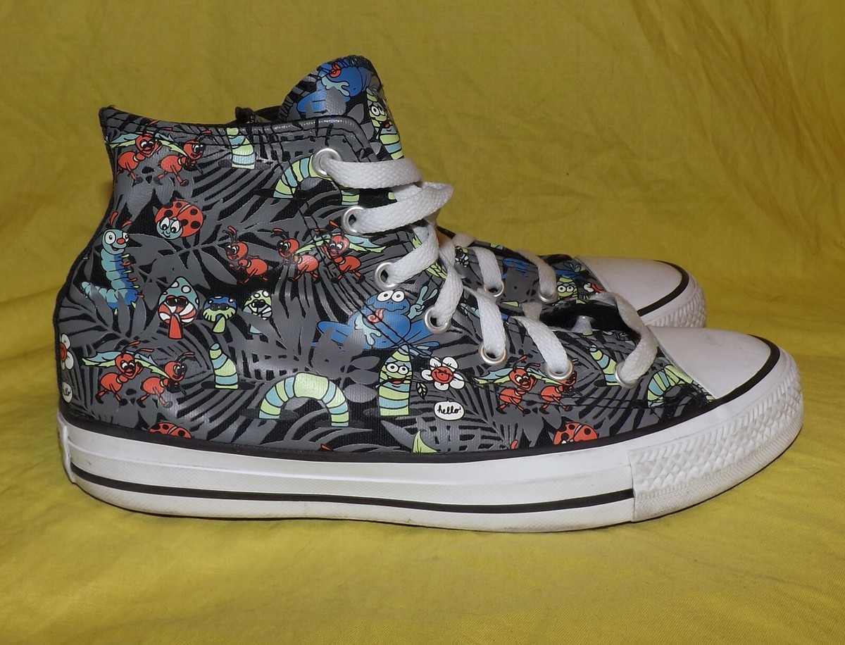🌈Converse Chuck Taylor High Top Plants & Worms Skate Sneakers