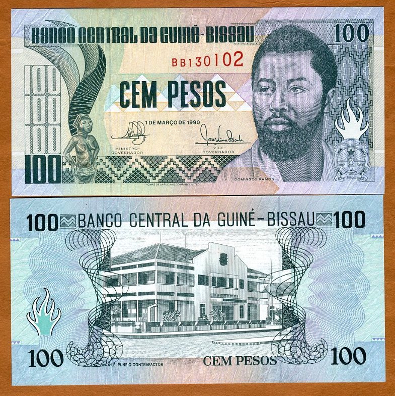 Guinea Bissau, 100 Pesos, 1990, P-11, UNC
