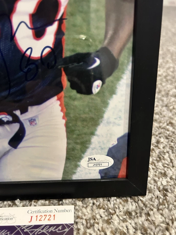 JSA COA JULIUS THOMAS 8x10 SIGNED AUTOGRAPHED DENVER BRONCOS INSCRIBED "80" - Image 2 of 4
