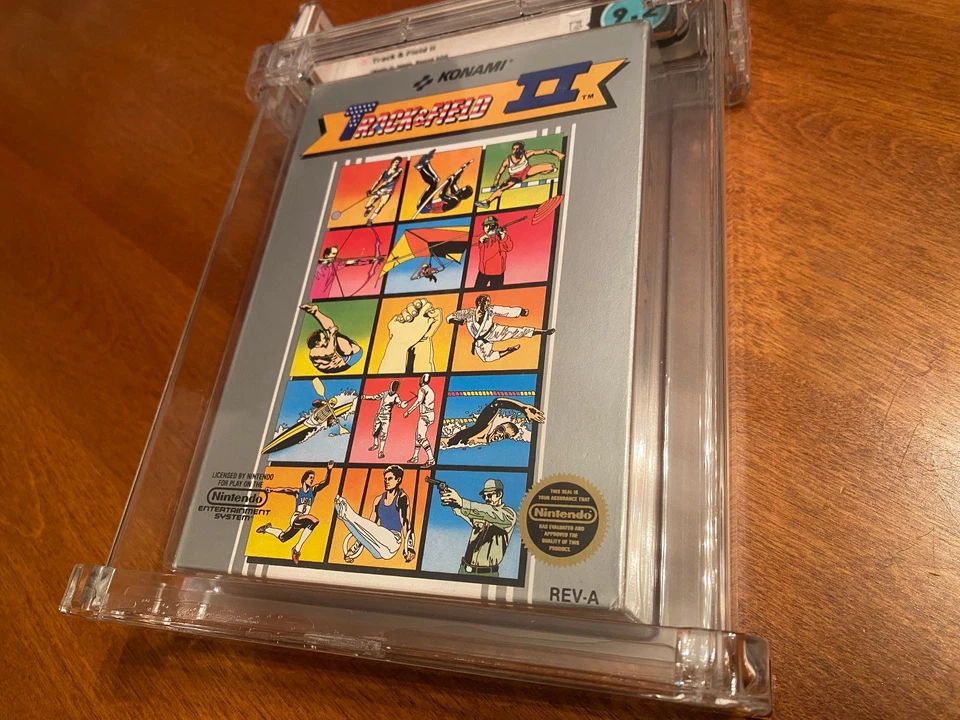 9.2 Track & Field II complete in box nintendo nes wata seal FIRST PRINT MINT 9.2 - Image 4 of 4