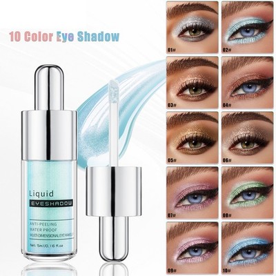 Womens Shimmery Liquid Eyeshadow Glittery Shiny Liquid Eyeshadow Sparkly