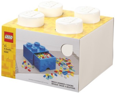 LEGO Schubladenbox STORAGE BRICK DRAWER 4 1 Schub weiß