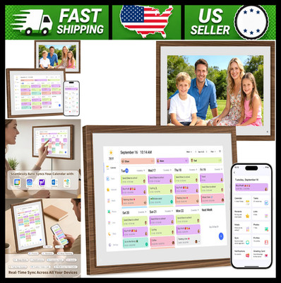 10.1 Inch Digital Calendar Chore Chart Touchscreen Family Planner