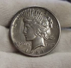 1921 US Peace Silver Dollar $1 High Relief XF (Polished)