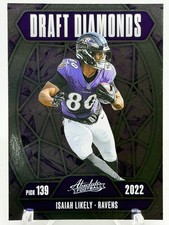 Isaiah Likely 2025 Absolute Draft Diamonds #DD-ILY Insert Baltimore Ravens