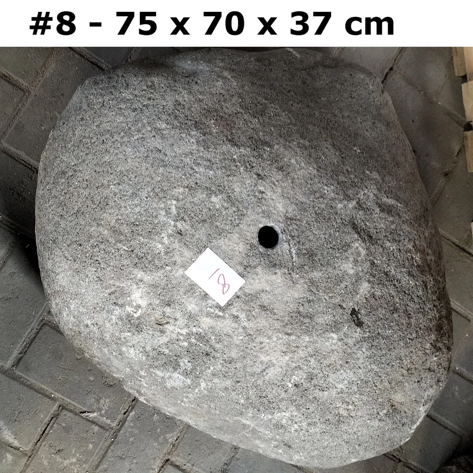 Quellstein, Wasserspiel, 50-60 cm, Naturstein-Findling (Flussstein), Garten-Deko - Bild 4 von 4