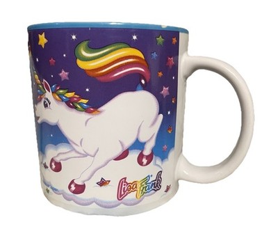 Rare Vintage Lisa Frank Markie Unicorn Rainbow Mug Coffee Cup 90s