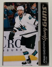2021-22 Upper Deck Jonah Gadjovich Young Guns Rookie Card #499 YG San Jose