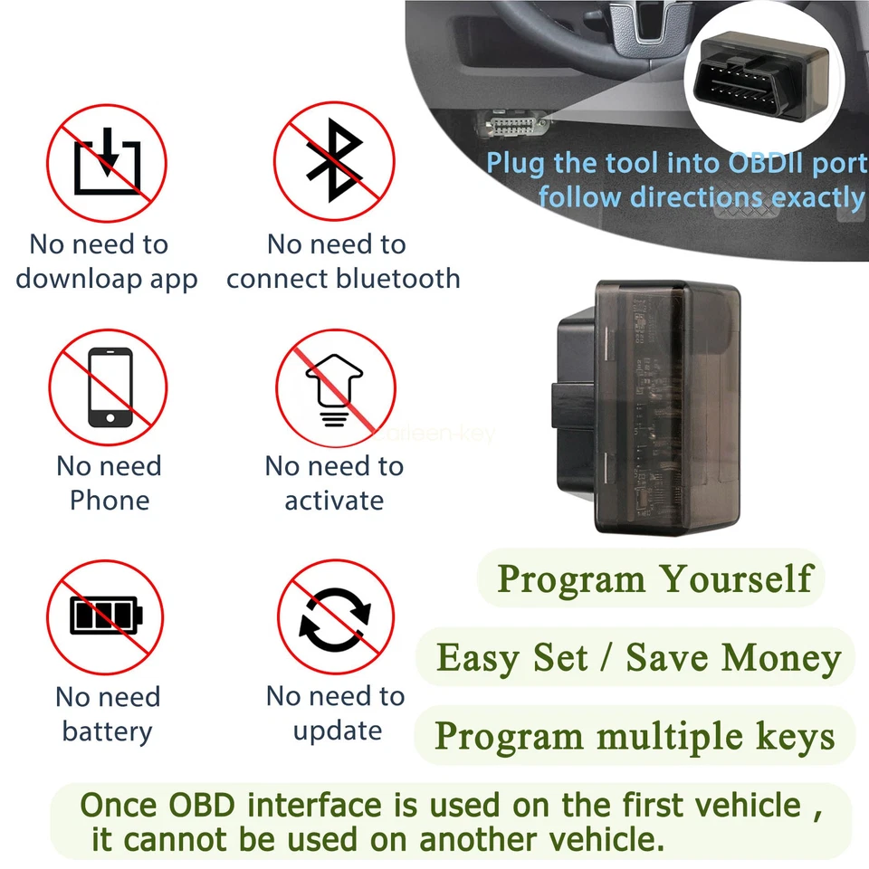 Programmer + 2 Remote Key Fob 6B For Chrysler Town & Country Dodge Grand Caravan - Изображение 4 из 4